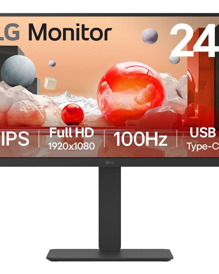 LCD Monitor|LG|23.8″|Business|Panel IPS|1920×1080|16:9|100Hz|5 ms|Speakers|Swivel|Pivot|Height adjustable|Tilt|24BA750-B