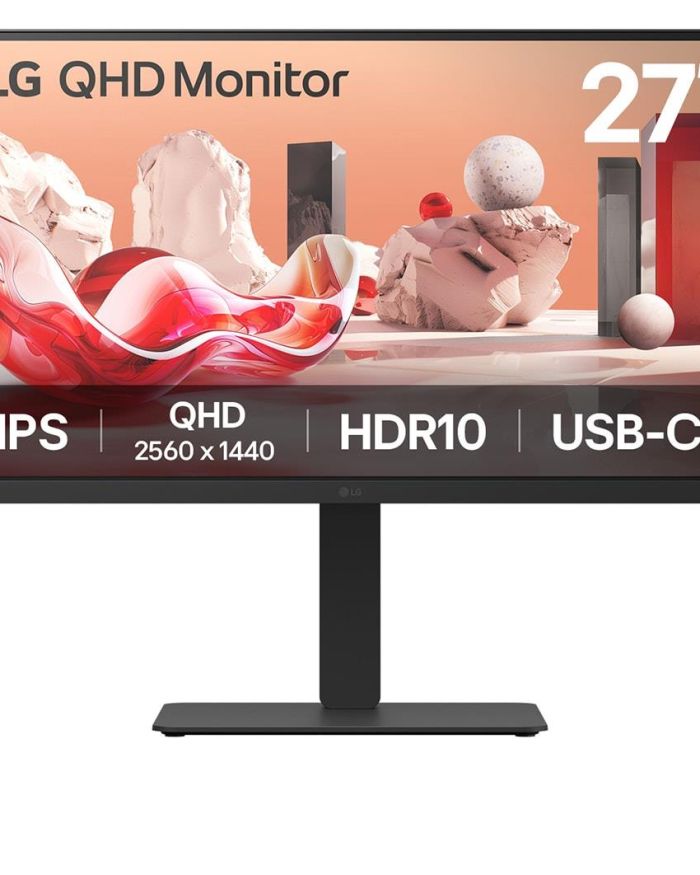 LCD Monitor|LG|27BA75QB-B|27″|Panel IPS|2560×1440|16:9|100Hz|Matte|Speakers|Swivel|Pivot|Height adjustable|Tilt|Colour Black|27BA75QB-B