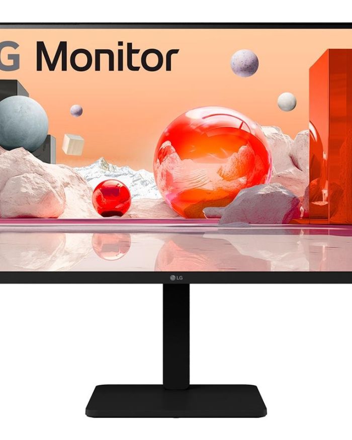LCD Monitor|LG|27″|Panel IPS|1920×1080|16:9|100Hz|Matte|Speakers|Swivel|Pivot|Height adjustable|Tilt|Colour Black|27BA550-B