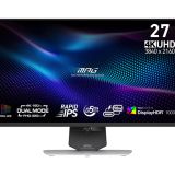 LCD Monitor|MSI|MPG 274URDFW E16M|27"|Gaming/Frameless/4K|Matte|Panel IPS|3840x2160|16:9|320Hz|0.5 ms|Colour White|MPG274URDFWE16M