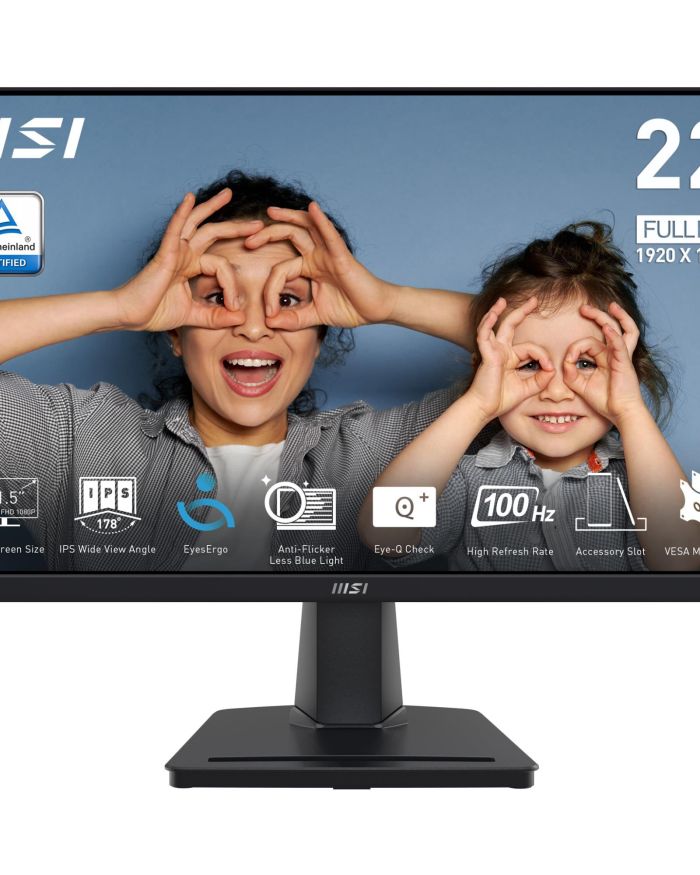 LCD Monitor|MSI|PRO MP225|21.5″|Business|Matte|Panel IPS|1920×1080|16:9|100Hz|4 ms|Colour Black|PROMP225