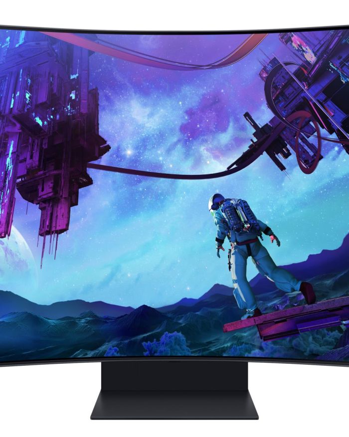 LCD Monitor|SAMSUNG|55″|Gaming/Curved|Matte|Panel VA|3840×2160|16:9|165Hz|1 ms|Speakers|Colour Black|LS55CG970NUXDU