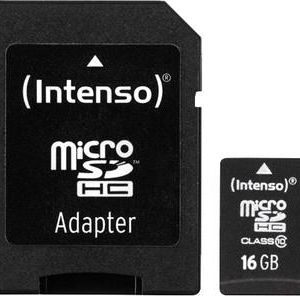 MEMORY MICRO SDHC 16GB C10/W/ADAPTER 3413470 INTENSO