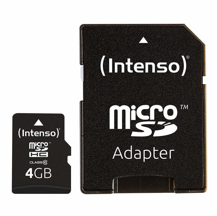 MEMORY MICRO SDHC 4GB C10/W/ADAPTER 3413450 INTENSO