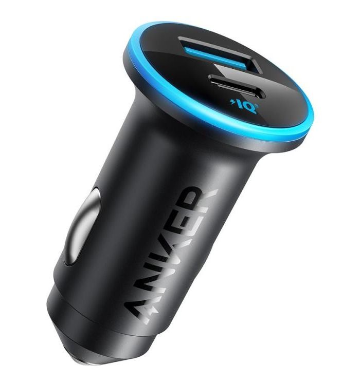 MOBILE CHARGER CAR POWERDRIVE/2 BLACK+BLUE A2735G11 ANKER