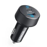 MOBILE CHARGER CAR POWERDRIVE/2 BLACK+GREY A2732GF1 ANKER
