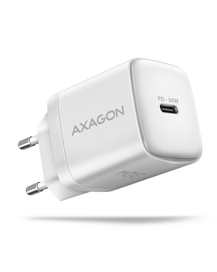 MOBILE CHARGER WALL USB-C 30W/1PORT WHITE ACU-PD30W AXAGON