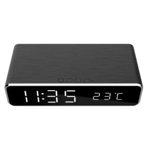MOBILE CHARGER WRL W/DIG ALARM/CLOCK DAC-WPC-01 GEMBIRD