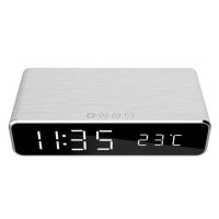 MOBILE CHARGER WRL W/DIG ALARM/CLOCK DAC-WPC-01-S GEMBIRD