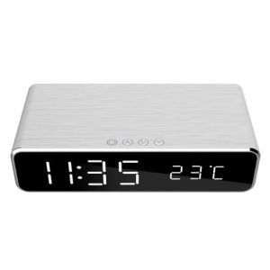 MOBILE CHARGER WRL W/DIG ALARM/CLOCK DAC-WPC-01-S GEMBIRD