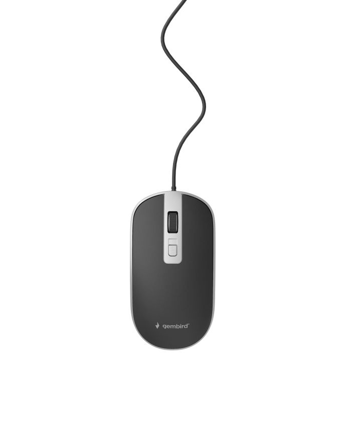MOUSE USB OPTICAL BLACK/SILVER/MUS-4B-06-BS GEMBIRD