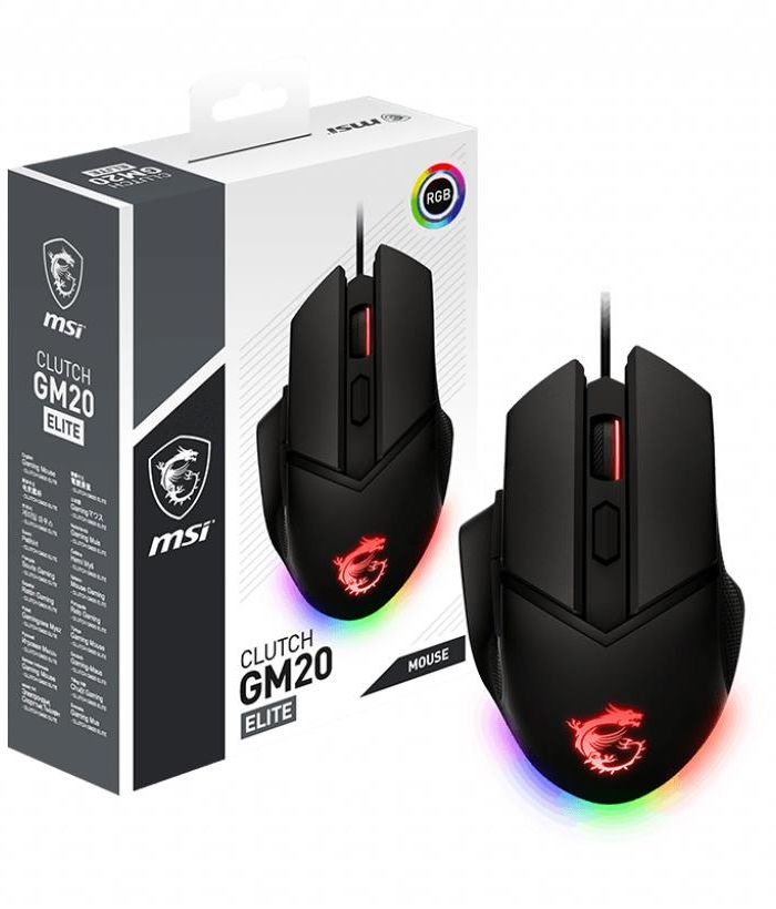 MOUSE USB OPTICAL GAMING/CLUTCH GM20 ELITE MSI