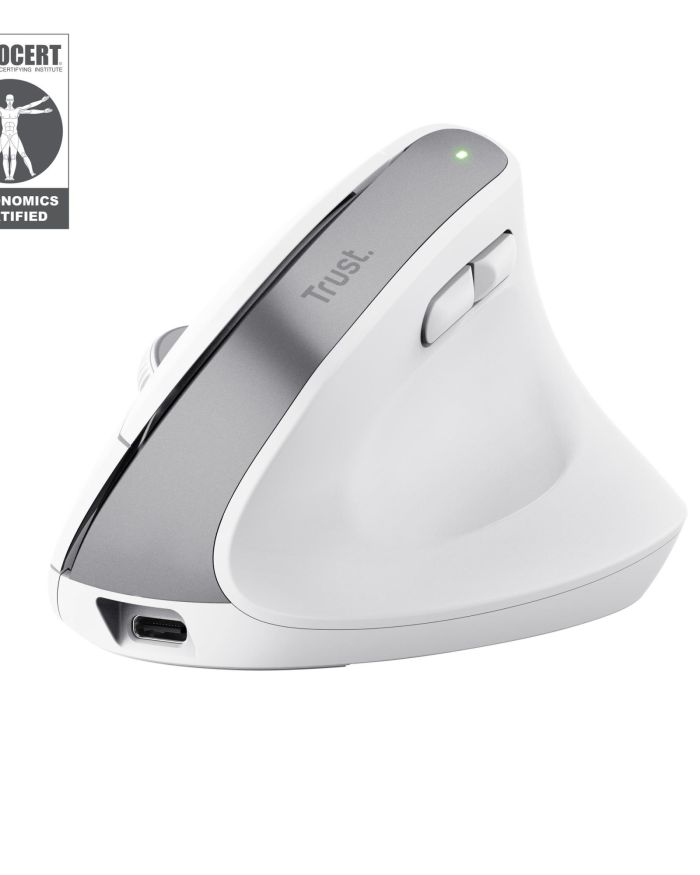 MOUSE USB OPTICAL WRL BAYO+/ERGONOMIC WHT 25399 TRUST