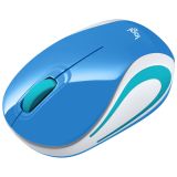 MOUSE USB OPTICAL WRL M187/BLUE 910-002733 LOGITECH