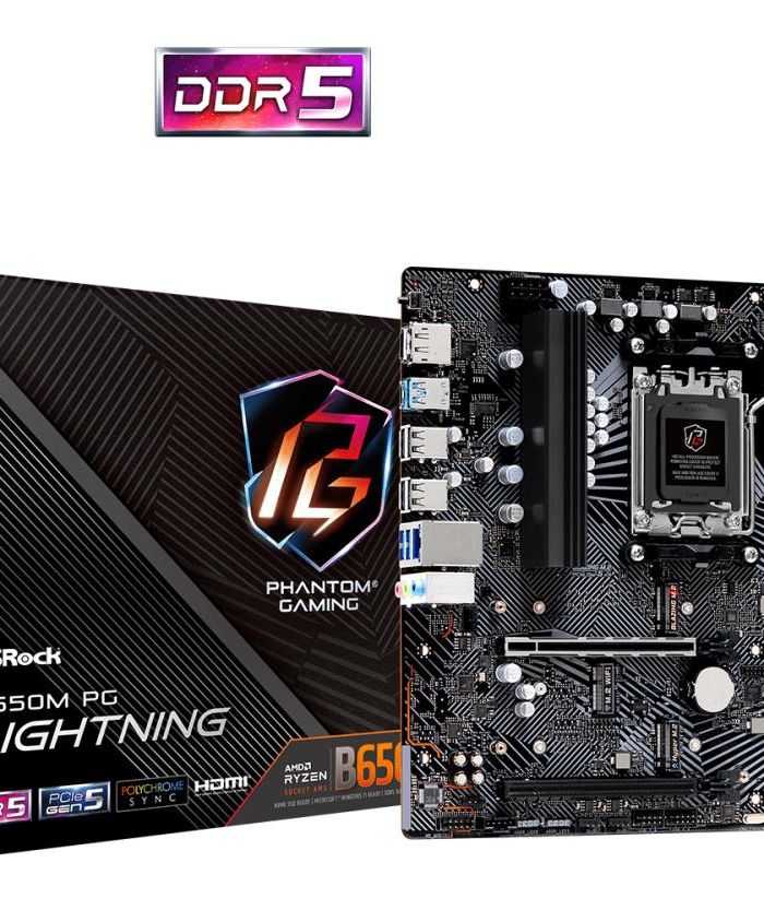 Mainboard|ASROCK|AMD B650|SAM5|Micro-ATX|Memory DDR5|Memory slots 4|1xPCI-Express 3.0 16x|1xPCI-Express 4.0 16x|3xM.2|1xHDMI|1xDisplayPort|4xUSB 2.0|3xUSB 3.2|1xUSB-C|1xRJ45|3xAudio port|B650MPGLIGHTNING