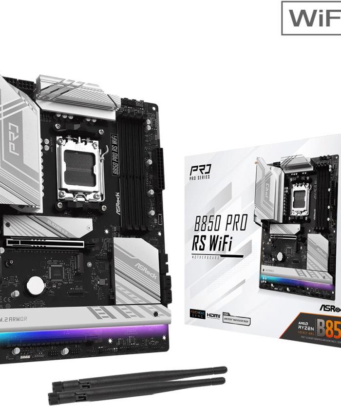 Mainboard|ASROCK|AMD B850|SAM5|ATX|Memory DDR5|Memory slots 4|1xPCI-Express 4.0 16x|1xPCI-Express 5.0 16x|1xM.2|1xHDMI|1xAudio-In|1xAudio-Out|1xMicrophone|6xUSB 2.0|4xUSB 3.2|2xUSB-C|1xRJ45|B850PRORSWIFI