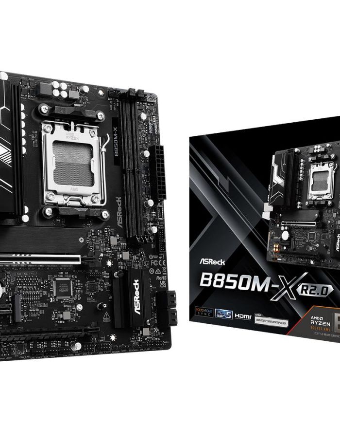 Mainboard|ASROCK|AMD B850|SAM5|Micro-ATX|Memory DDR5|Memory slots 2|B850M-XR2.0