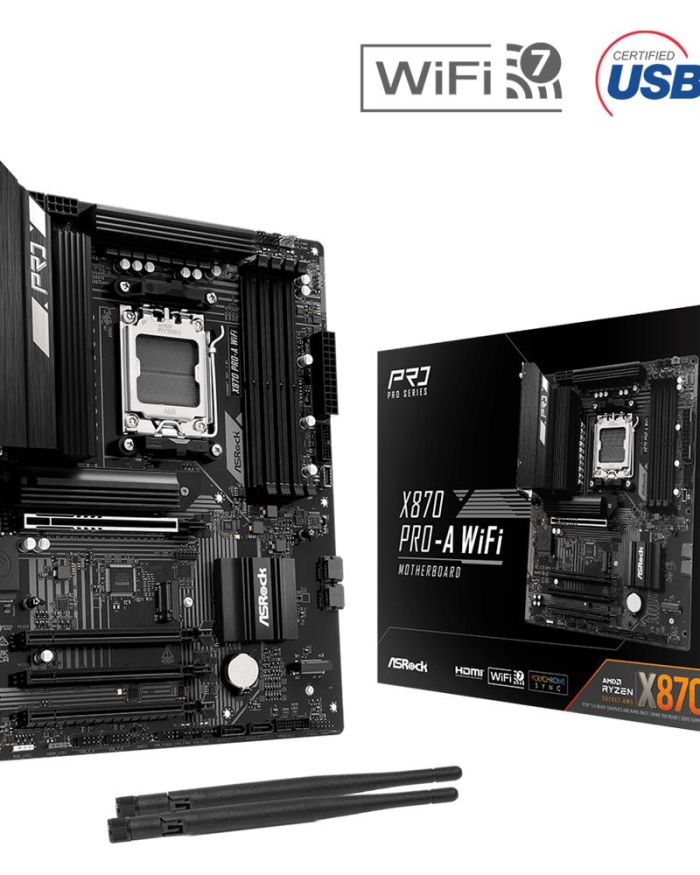 Mainboard|ASROCK|AMD X870|SAM5|ATX|Memory DDR5|Memory slots 4|X870PRO-AWIFI