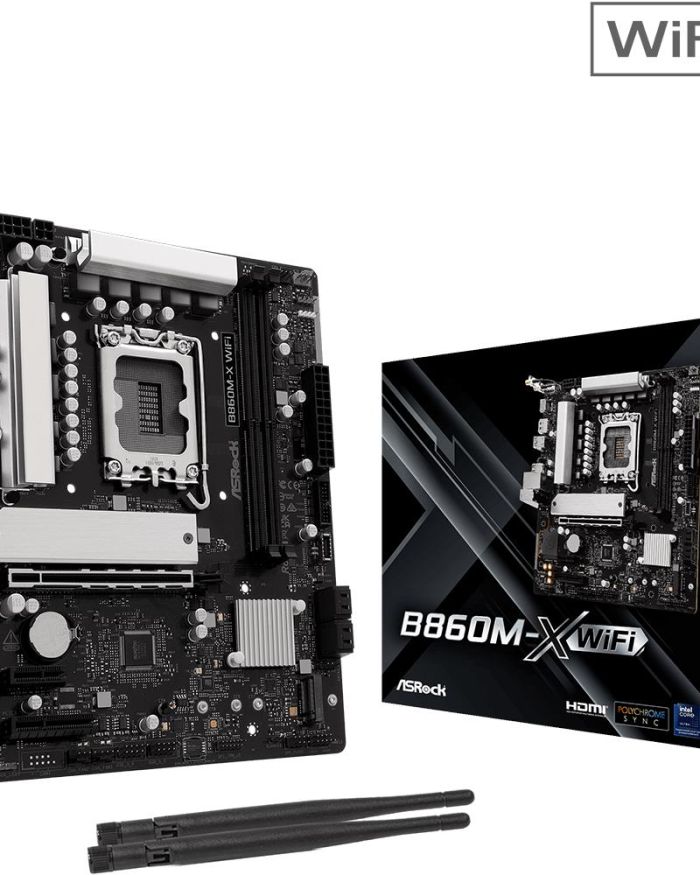 Mainboard|ASROCK|Intel B860 Express|LGA1851|Micro-ATX|Memory DDR5|Memory slots 2|B860M-X_WIFI