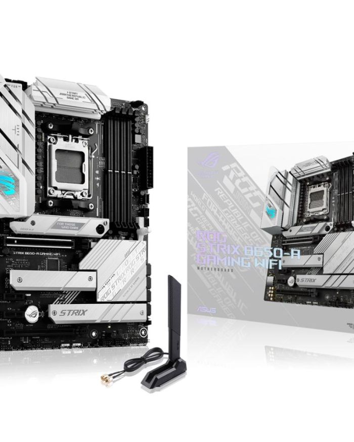 Mainboard|ASUS|AMD B650|SAM5|ATX|Memory DDR5|Memory slots 4|2xPCI-Express 4.0 1x|1xPCI-Express 4.0 16x|3xM.2|1xHDMI|1xDisplayPort|4xUSB 2.0|3xUSB 3.2|2xUSB-C|1xRJ45|5xAudio port|ROGSTRIXB650-AGAMWIFI