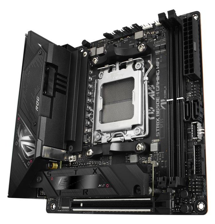 Mainboard|ASUS|AMD B650|SAM5|Mini-ITX|Memory DDR5|Memory slots 2|1xPCI-Express 5.0 16x|2xM.2|1xHDMI|2xAudio-In|1xAudio-Out|2xUSB 2.0|4xUSB 3.2|2xUSB-C|1xOptical S/PDIF|1xRJ45|2xRF-Out|STRIXB650E-IGAMINGWIFI