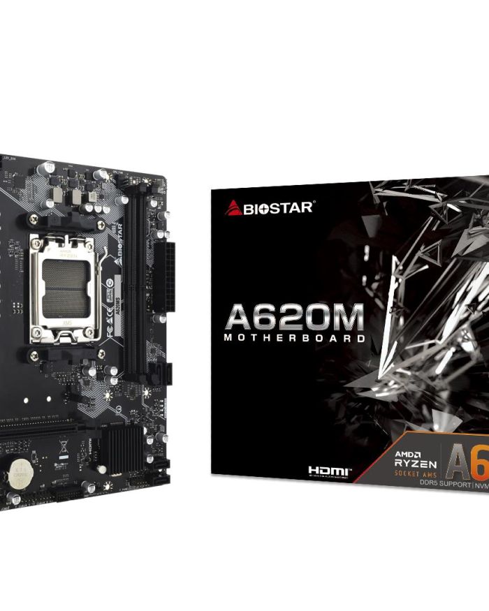 Mainboard|BIOSTAR|AMD A620|SAM5|Micro-ATX|Memory DDR5|Memory slots 2|A620MS