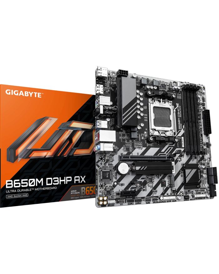 Mainboard|GIGABYTE|AMD B650|SAM5|Micro-ATX|Memory DDR5|Memory slots 4|B650MD3HPAX1.3