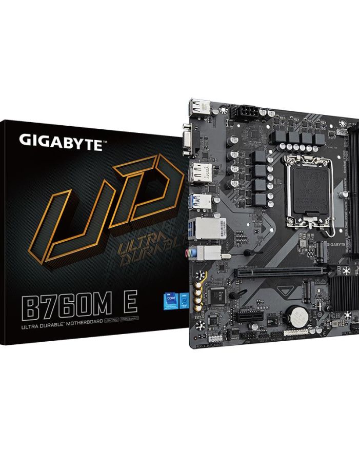 Mainboard|GIGABYTE|Intel B760 Express|LGA1700|Micro-ATX|Memory DDR5|Memory slots 2|B760ME1.0