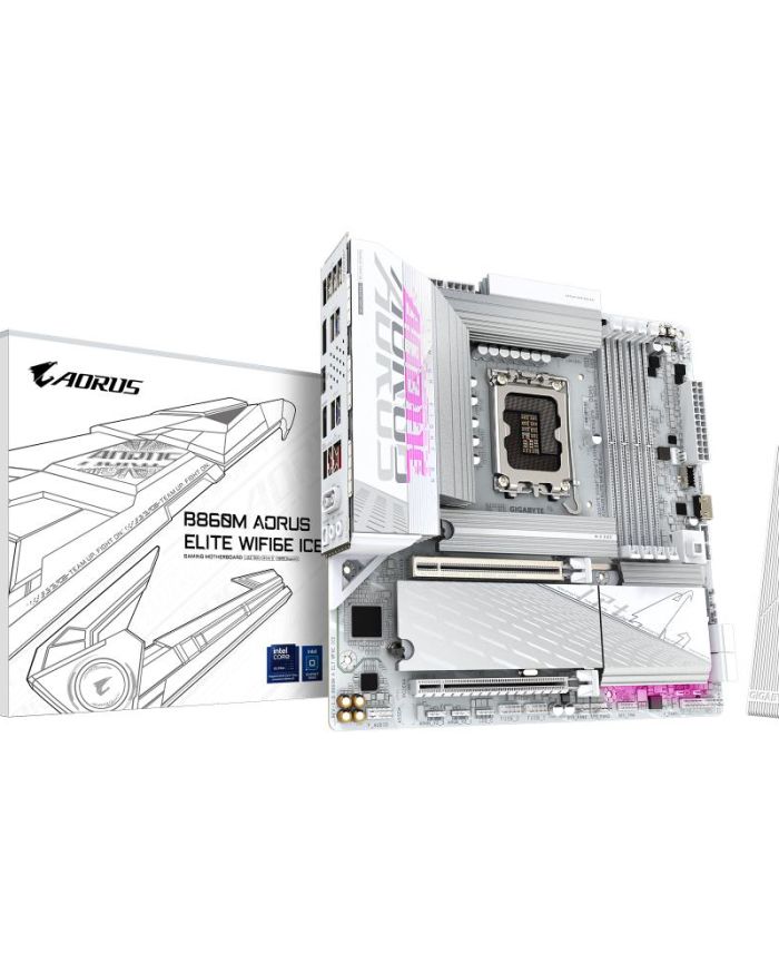 Mainboard|GIGABYTE|Intel B860 Express|LGA1851|Micro-ATX|Memory DDR5|1xPCI-Express 16x|3xM.2|1xHDMI|1xDisplayPort|4xUSB 2.0|6xUSB 3.2|1xUSB-C|1xOptical S/PDIF|1xRJ45|2xAudio port|B860MAELTWF6EICE1.0