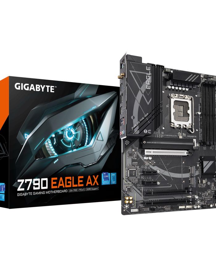 Mainboard|GIGABYTE|Intel Z790|LGA1700|ATX|Memory DDR5|Memory slots 4|Z790EAGLEAX1.1