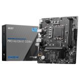 Mainboard|MSI|Intel H610|LGA1700|MicroATX|Memory DDR4|Memory slots 2|1xPCI-Express 1x|1xPCI-Express 16x|1xM.2|1x15pin D-sub|1xHDMI|4xUSB 2.0|2xUSB 3.2|1xPS/2|1xRJ45|3xAudio port|PROH610M-EDDR4