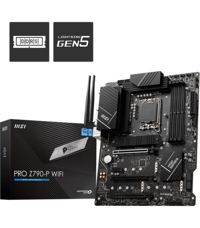 Mainboard|MSI|Intel Z790|LGA1700|ATX|Memory DDR5|Memory slots 4|1xPCI-Express 1x|3xPCI-Express 16x|4xM.2|1xHDMI|1xDisplayPort|4xUSB 2.0|3xUSB 3.2|1xUSB-C|1xPS/2|6xAudio port|PROZ790-PWIFI