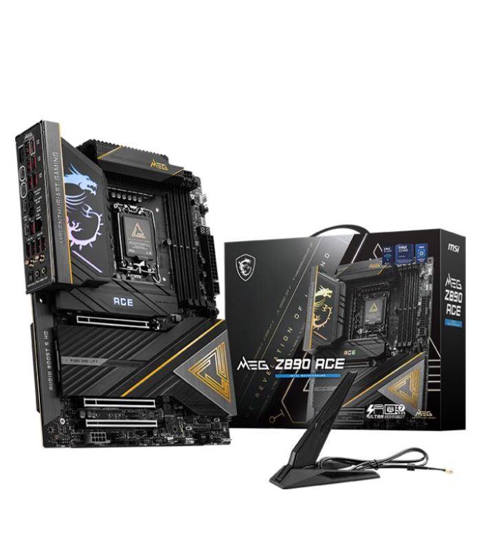 Mainboard|MSI|Intel Z890|LGA1851|ATX|Memory DDR5|Memory slots 4|3xPCI-Express 16x|5xM.2|1xHDMI|1xAudio-In|1xAudio-Out|11xUSB 3.1|2xUSB-C|2xUSB-C w/Thunderbolt|1xOptical S/PDIF|1xRJ45|MEGZ890ACE