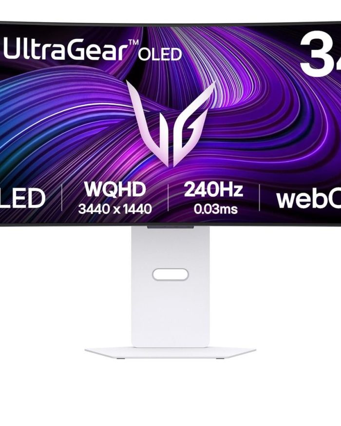 Monitor|LG|34GX90SA-W|34″|Gaming/Curved|Matte|Panel OLED|3440×1440|21:9|240Hz|0.03 ms|Colour White|34GX90SA-W