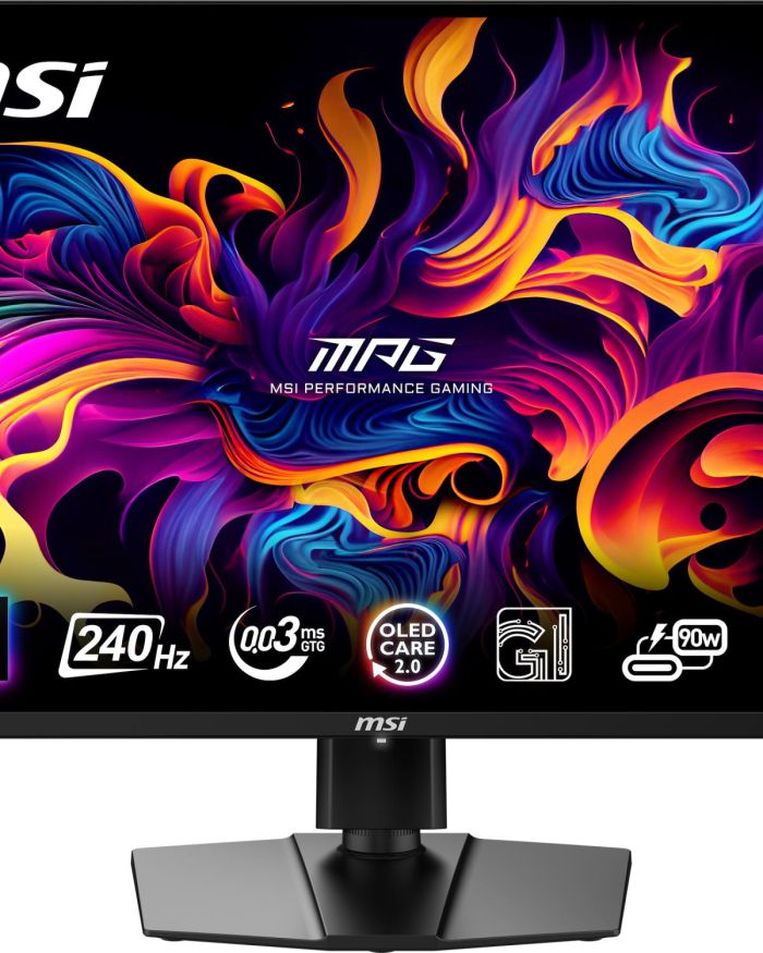 Monitor|MSI|31.5″|Gaming/4K|Panel QD-OLED|3840×2160|16:9|Matte|0.03 ms|Swivel|Pivot|Height adjustable|Tilt|Colour Black|MPG321URXQD-OLED