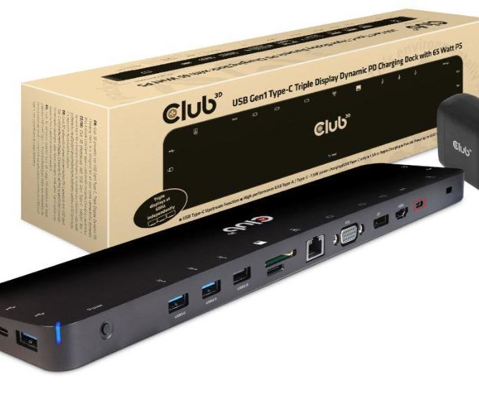NB ACC DOCKING STATION/USB-C 65W CSV-1564W65 CLUB3D