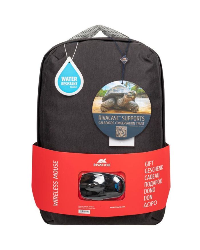 NB BACKPACK 15.6″ + MOUSE/7563 BLACK RIVACASE