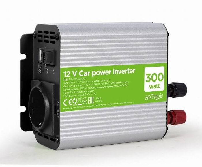 POWER INVERTER CAR 12V 300W/EG-PWC300-01 GEMBIRD