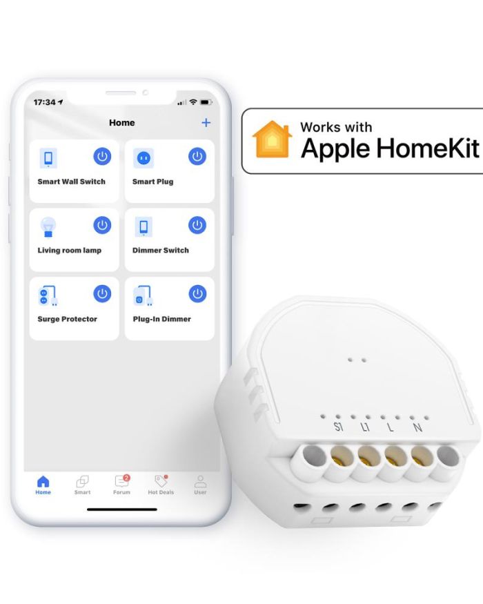 SMART HOME SWITCH WI-FI/IN-WALL MSS810HK MEROSS