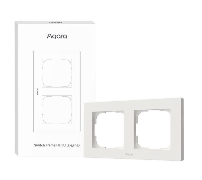 SMART SWITCH FRAME H2 (2-GANG)/WHITE FE-X01D-W AQARA
