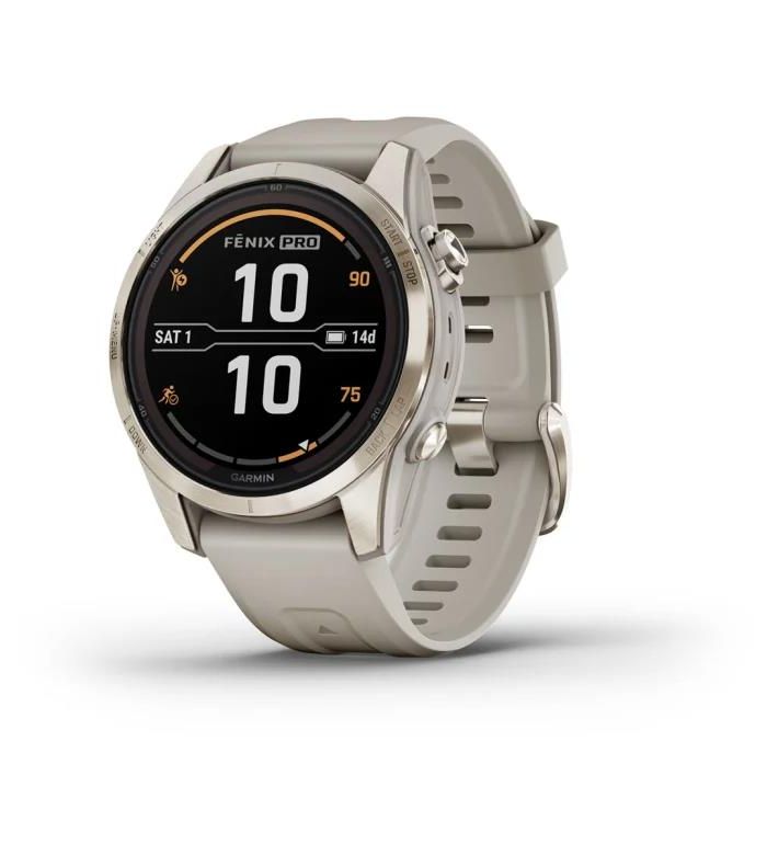 SMARTWATCH FENIX 7S PRO SOLAR/SAND/GOLD 010-02776-15 GARMIN