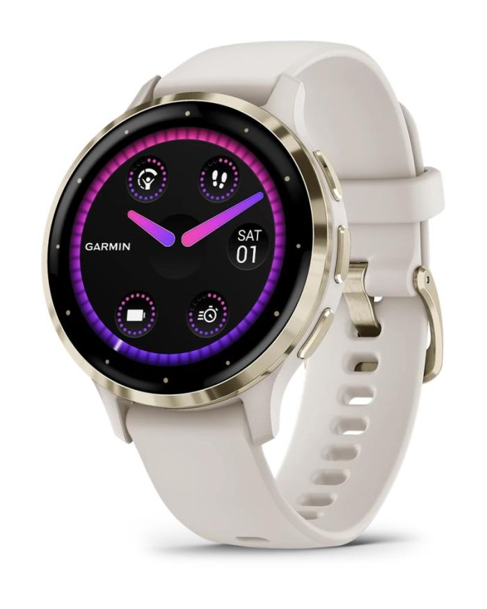 SMARTWATCH VENU 3S/IVORY/GOLD 010-02785-04 GARMIN
