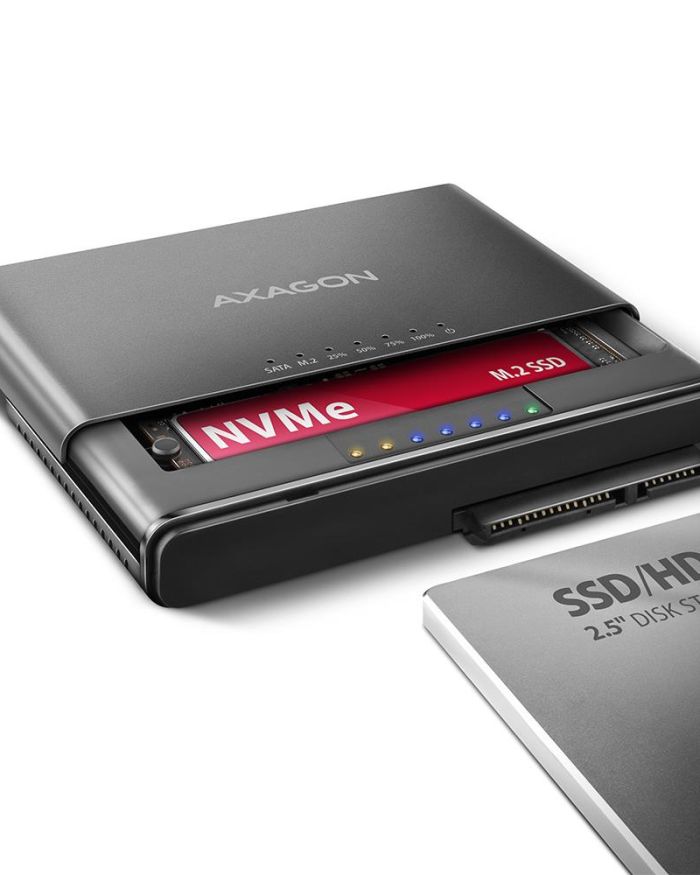 SSD ACC ADAPTER USB-C/M.2&SATA/10GBPS 0.1M ADSA-CC AXAGON