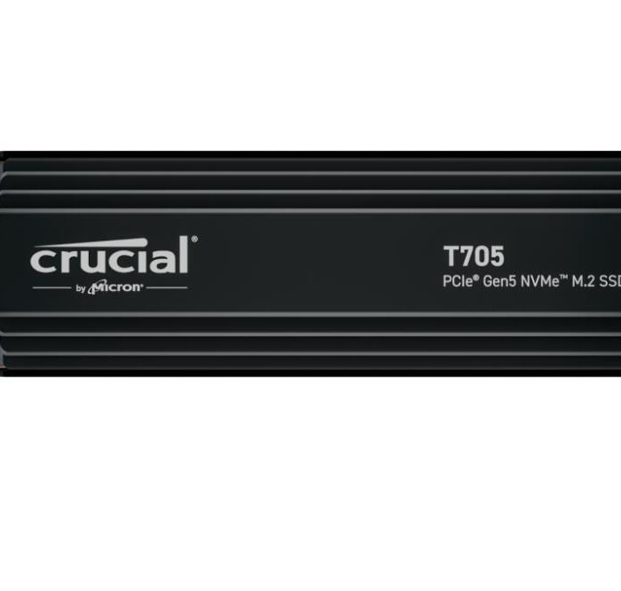 SSD|CRUCIAL|T705|4TB|M.2|PCIe Gen5|NVMe|Write speed 12600 MBytes/sec|Read speed 14100 MBytes/sec|TBW 2400 TB|CT4000T705SSD5