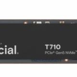 SSD|CRUCIAL|T710|4TB|M.2|PCIe Gen5|NVMe|Write speed 13800 MBytes/sec|Read speed 14900 MBytes/sec|TBW 2400 TB|CT4000T710SSD5