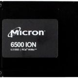 SSD|MICRON|SSD series 6500 ION|30.72TB|NVMe|NAND flash technology TLC|Write speed 5000 MBytes/sec|Read speed 6800 MBytes/sec|Form Factor 2,5"|MTBF 2500000 hours|MTFDKCC30T7TGR-1BK1DFCYYR