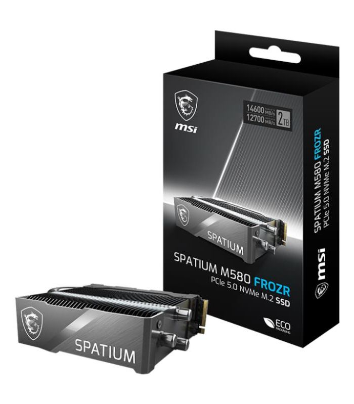 SSD|MSI|SPATIUM M580 FROZR|2TB|M.2|PCIe Gen5|NVMe|3D NAND|Write speed 12700 MBytes/sec|Read speed 14600 MBytes/sec|TBW 1400 TB|MTBF 160000 hours|S78-440Q780-P83