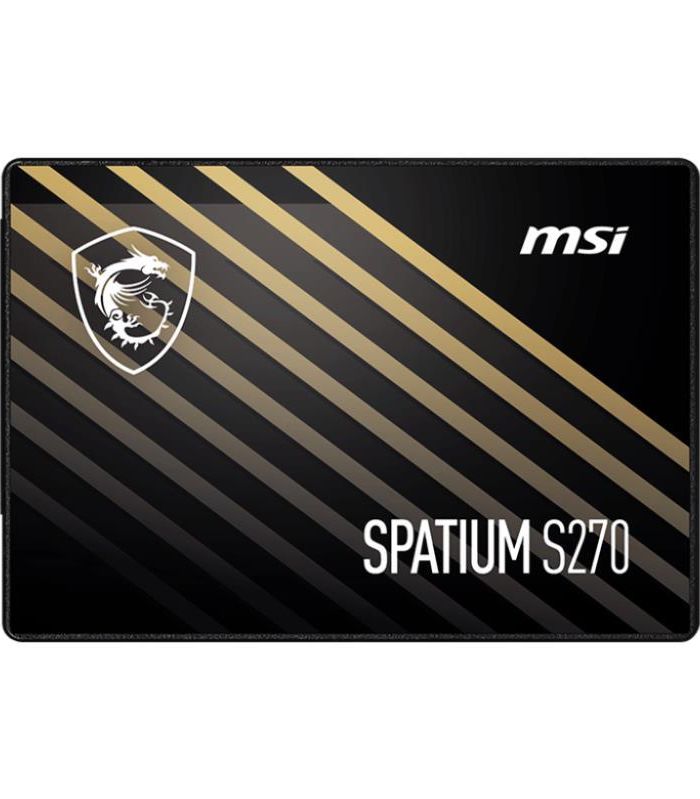 SSD|MSI|SPATIUM S270|960GB|SATA|3D NAND|Write speed 450 MBytes/sec|Read speed 500 MBytes/sec|2,5″|TBW 500 TB|MTBF 2000000 hours|S78-440P130-P83