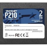 SSD|PATRIOT|P210|2TB|SATA 3.0|Write speed 430 MBytes/sec|Read speed 520 MBytes/sec|2,5"|TBW 960 TB|P210S2TB25