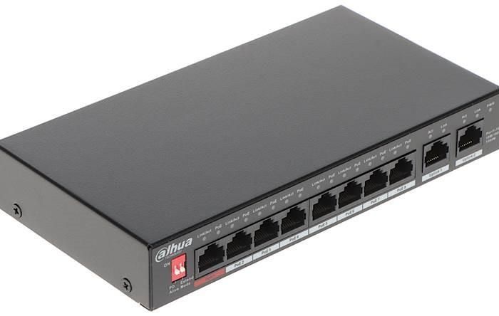 Switch|DAHUA|PFS3010-8GT-96|Desktop/pedestal|Rack|8x10Base-T / 100Base-TX / 1000Base-T|PoE ports 8|96 Watts|DH-PFS3010-8GT-96-V2